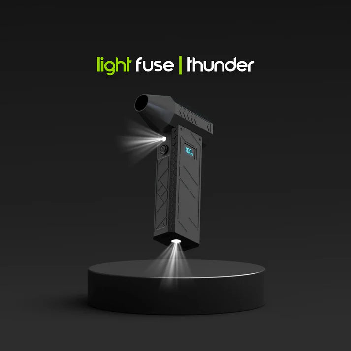 Light Fuse™ Thunder - Mini Turbo Jet Fan with Flashlight